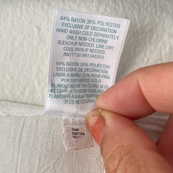 Kona Sol White Embroidered Neckline Cover Up Dress Size Large - Picture 5 of 5